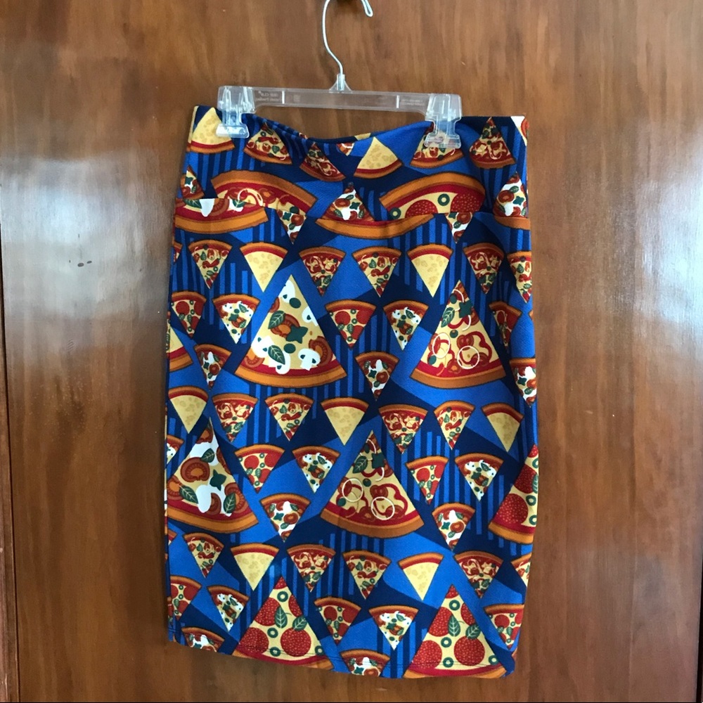 LulaRoe Pizza Cassie Skirt Size Small